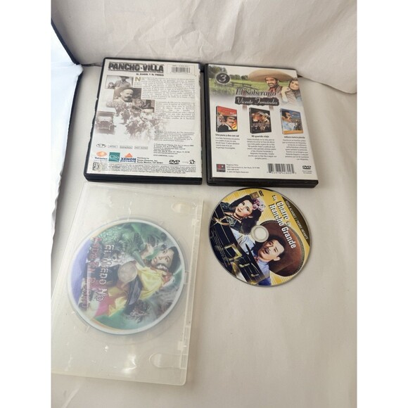 Peliculas Mexicanas - Vicente Fernandez /Pancho Villa Mas 4 La India María DVD - Picture 2 of 6